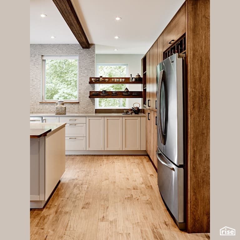 Eclectic Kitchen with FSC Certified Hardwood by Filo Plus