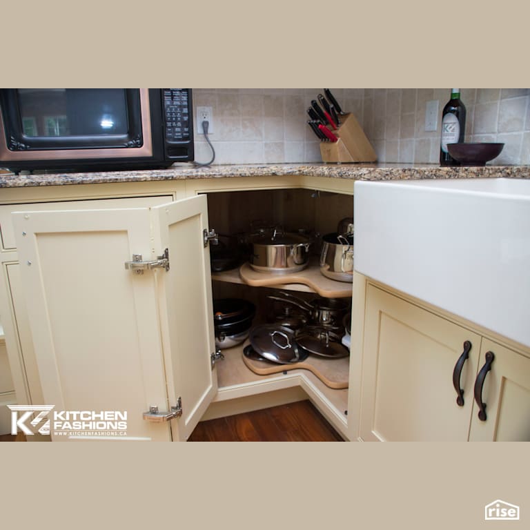 Country Kitchen with FSC Certified Hardwood by Home Fashions