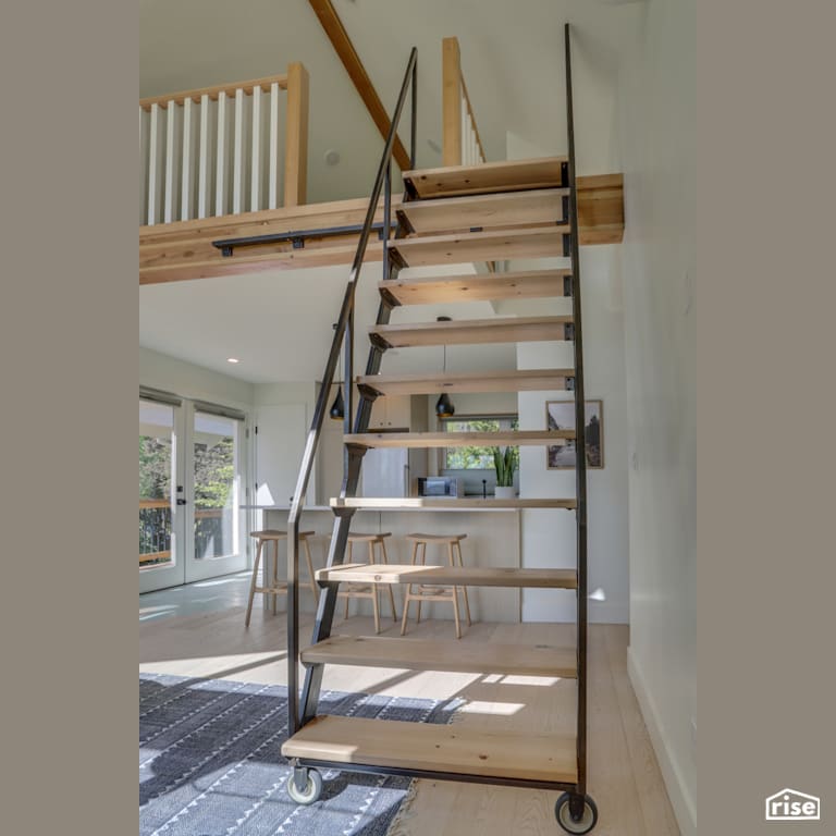 Mt. Tabor ADU with Ceiling Light by HARKA Architecture, LLC