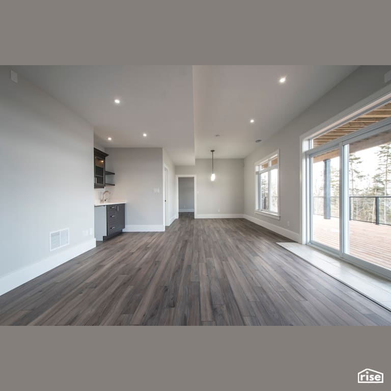 Villa Lina - Living Room with Energy Star Exterior Door by Bowers Construction