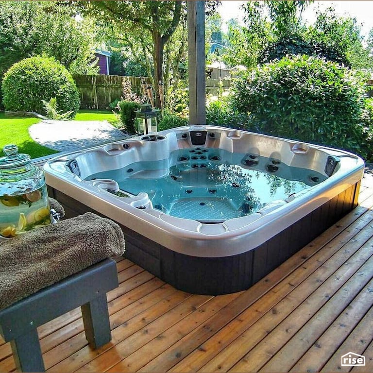 Outdoor Hot Tub with Full Foam Hot Tub by PoolBoy Inc