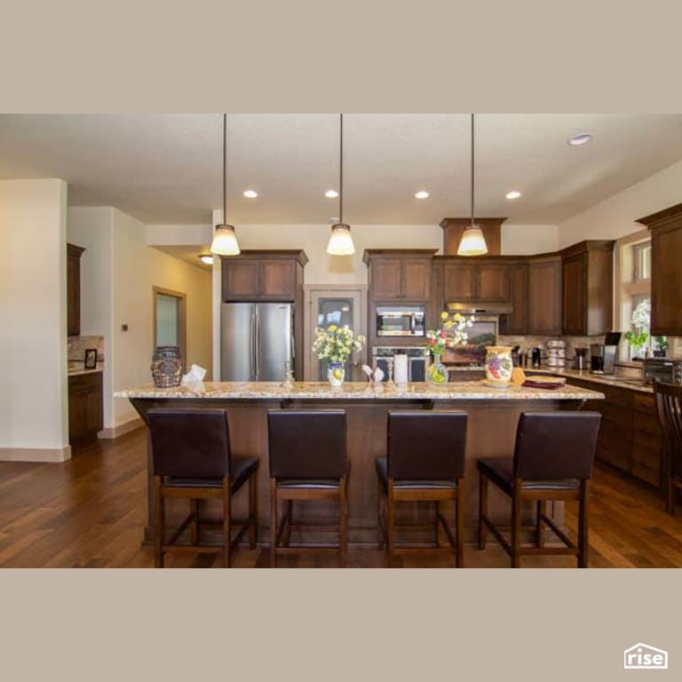 Kitchen with Integrated LED by Winsome Construction
