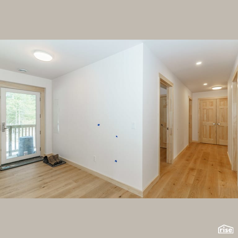 Interior_Unit1 Hallway and Side-entrance with Passive House Door by Tooketree Passive Homes