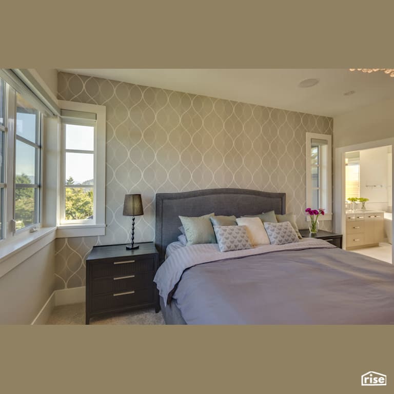 Burnaby Tranquility - Master Bedroom with Low-Flow Bathroom Faucet by Clay Construction