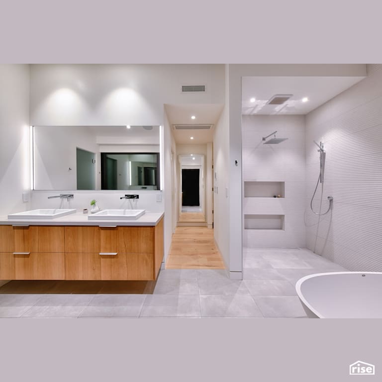 Bathroom with Integrated LED by Alliance Green Builders