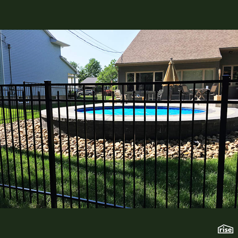 Backyard Pool Patio Pavers with Patio Stone by Earthworks Landscape & Design