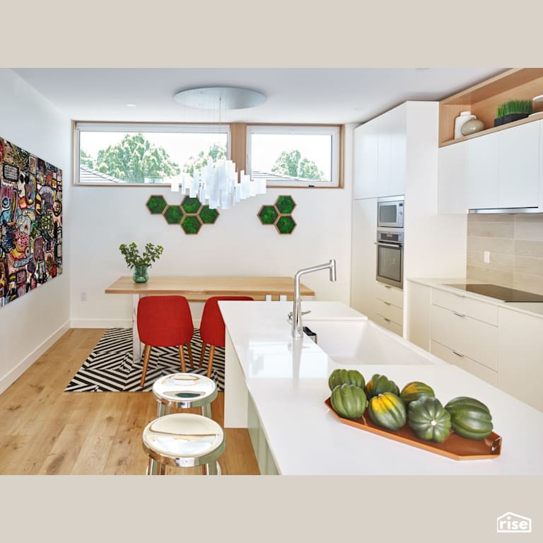 2720 E8th - Kitchen with Wall Oven by Lanefab Design/Build