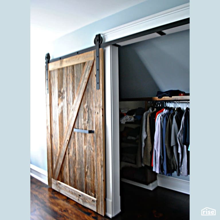 Lakefield Cove - Closet with Engineered Hardwood by Amazing Space Interiors