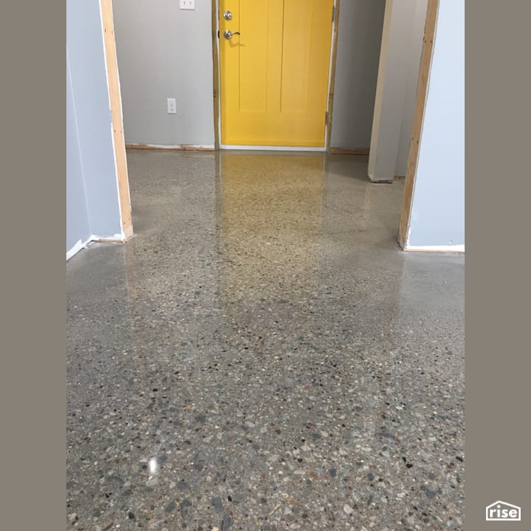 1500 grit full aggregate polish with Concrete Flooring by DeltaCrete