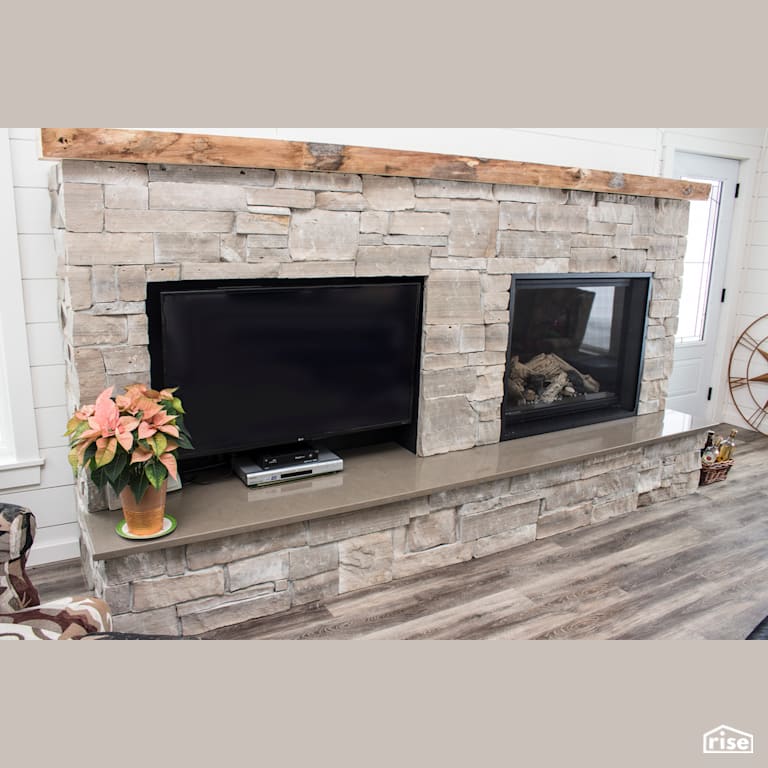 Home Fashions - Cottage Home with Gas Fireplace by Home Fashions