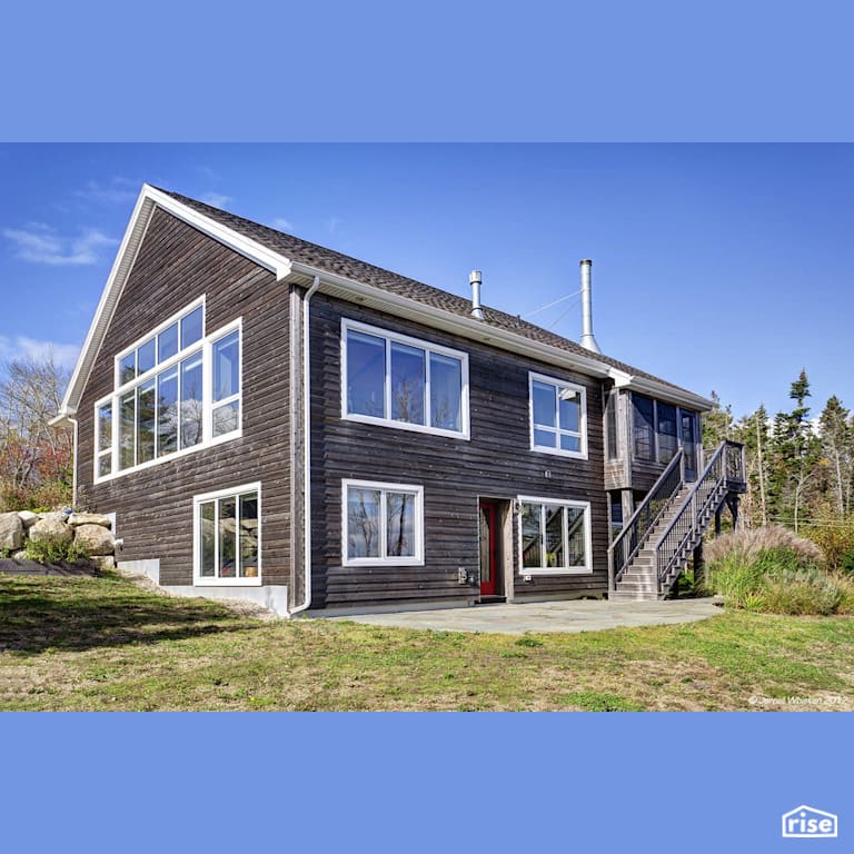 Passive House E-Design Ocean Lodge  Exterior with Fixed Window by Passive Design Solutions