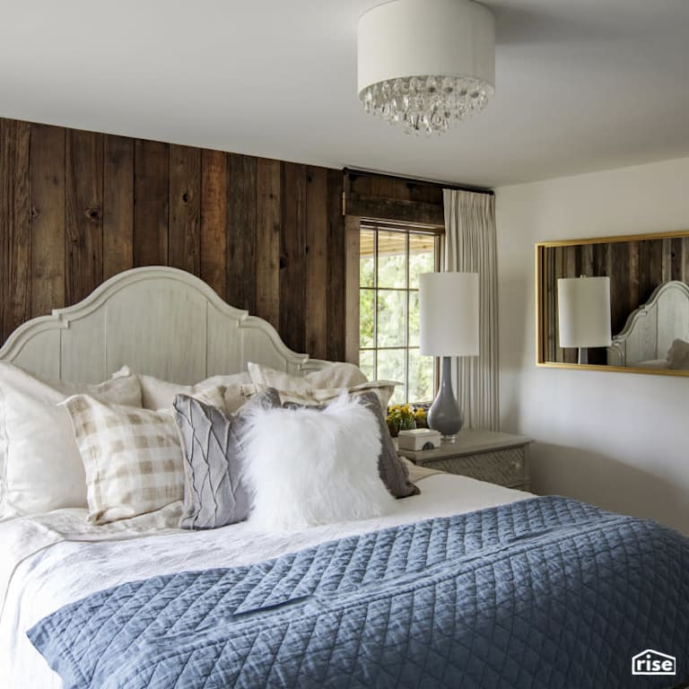 Bedroom with Ceiling Light by PlaidFox