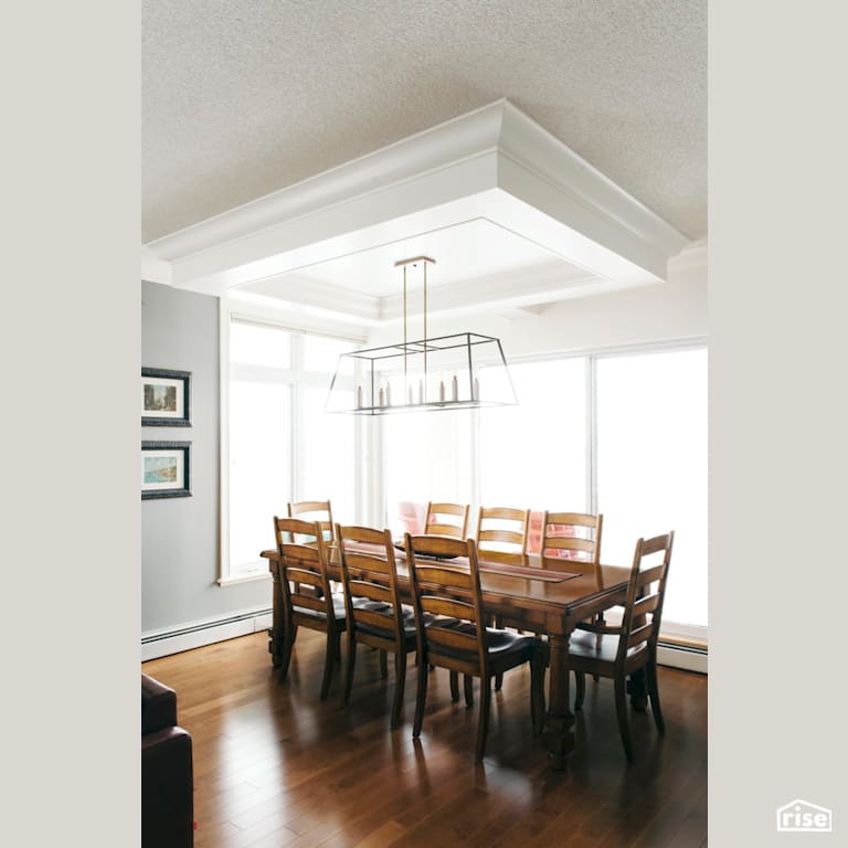 Halifax Condo Upgrades and Beautiful Finishes - Dining Room with Electric Baseboards by Case Design/Remodeling