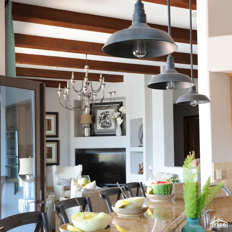 Open concept kitchen with Low-Flow Kitchen Faucet by PlaidFox