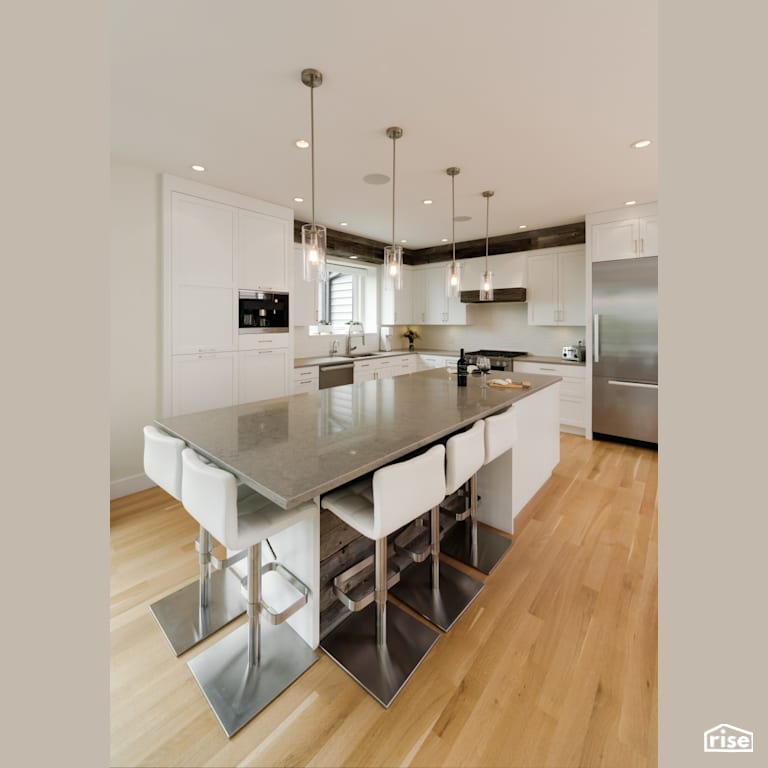Kitchen with Integrated LED by My House Design/Build Team Ltd.