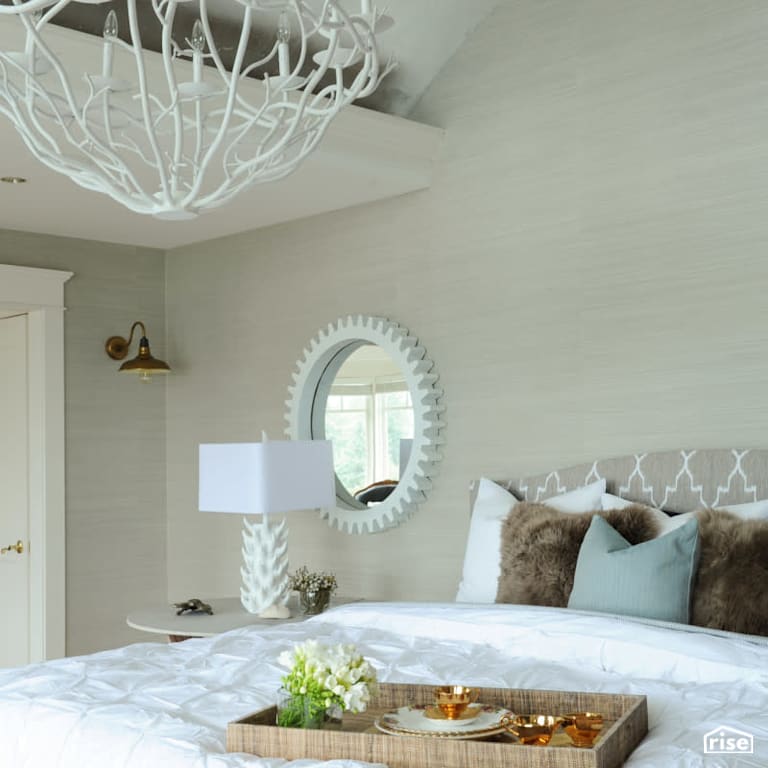 Bedroom with Wall Light by PlaidFox