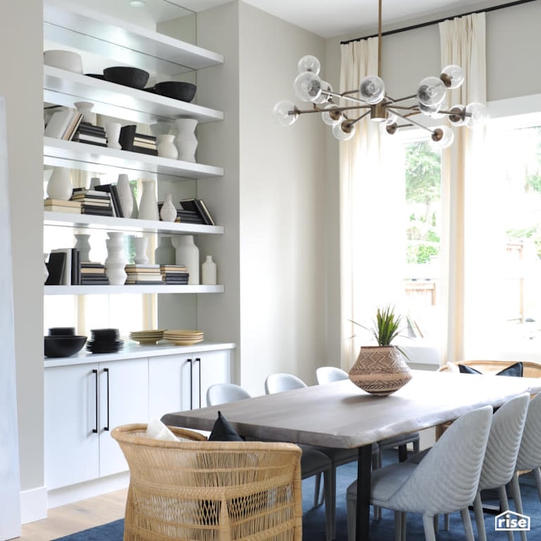 Luxton Square - Dining Room with Ceiling Light by PlaidFox