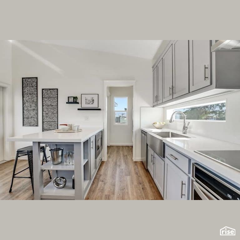 Urbaneer 510 ADU Kitchen with Dishwasher by URBANEER