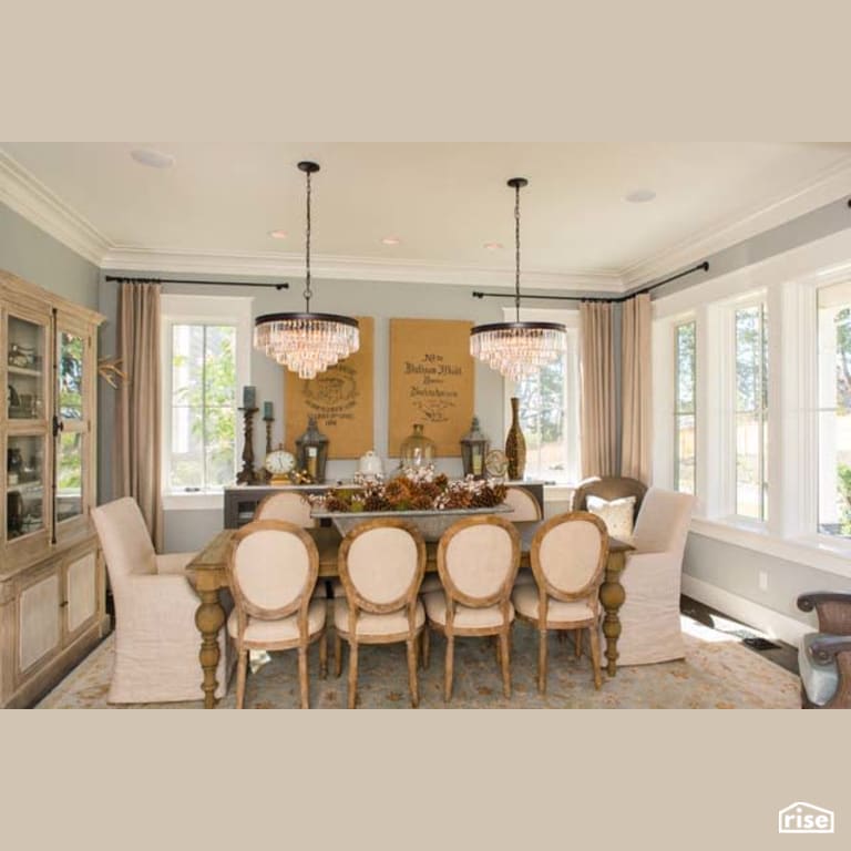 Dining Room with Integrated LED by Winsome Construction