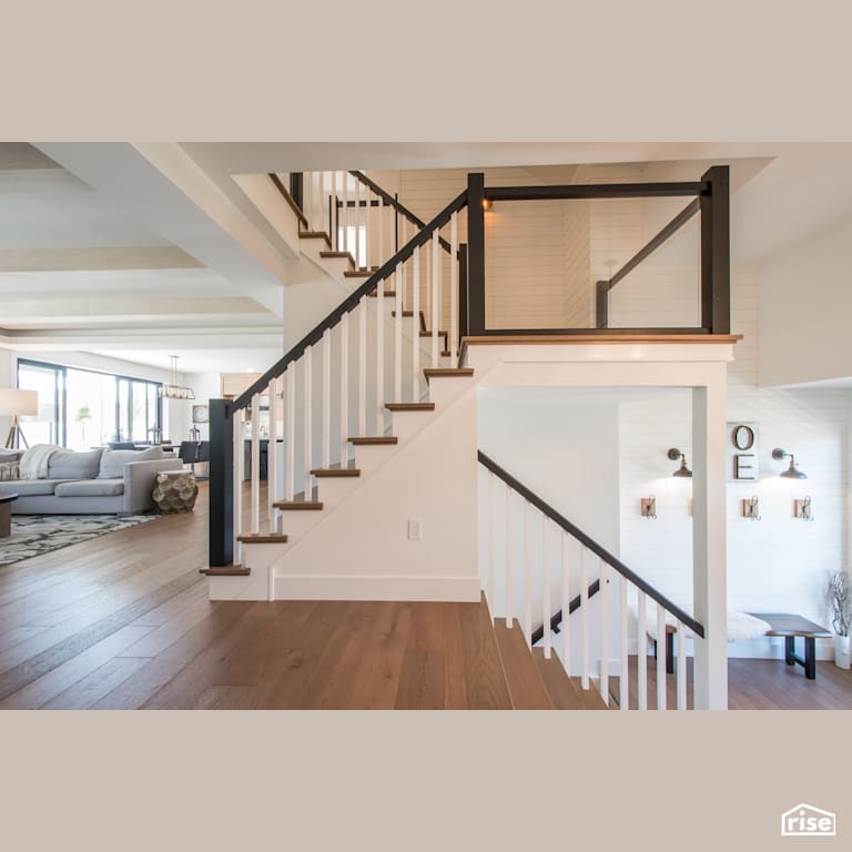 Weybridge Lane Staircase with FSC Certified Hardwood by Homes by Highgate