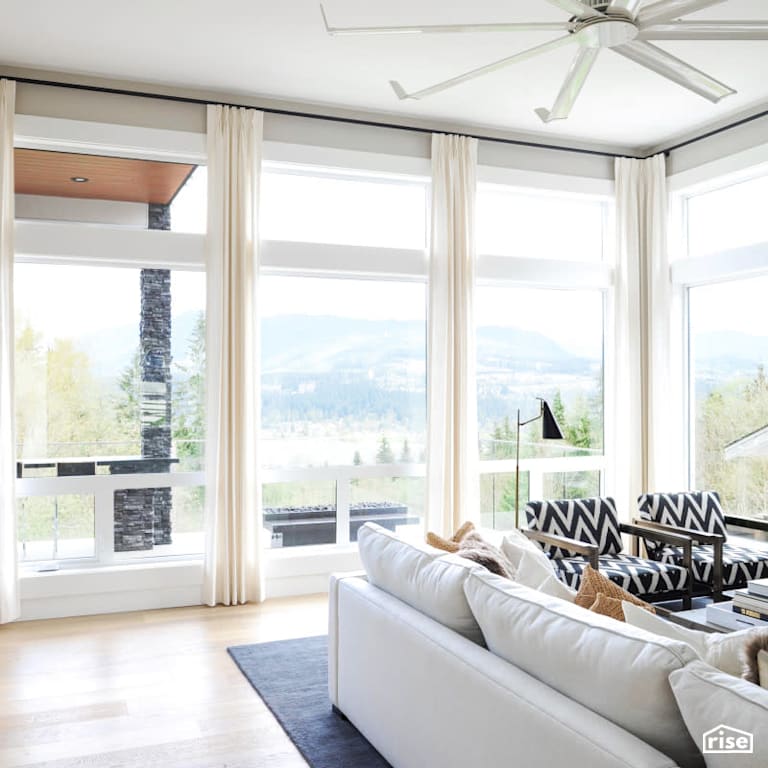 Luxton Square - Living Room with Integrated LED by PlaidFox