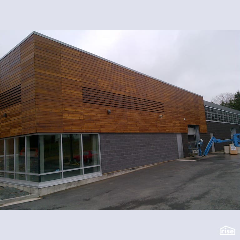 Pine Siding with Thermally Modified Wood Siding by Thermalwood Canada