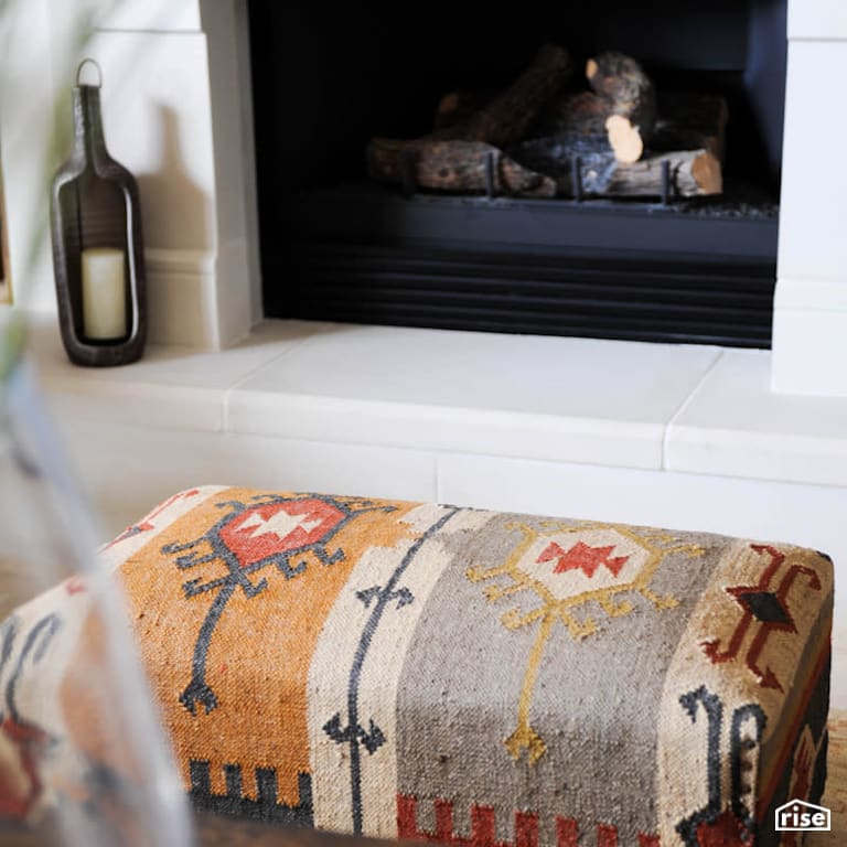 Scottsdale Arizona Retreat - Fireplace with Wood Stove by PlaidFox