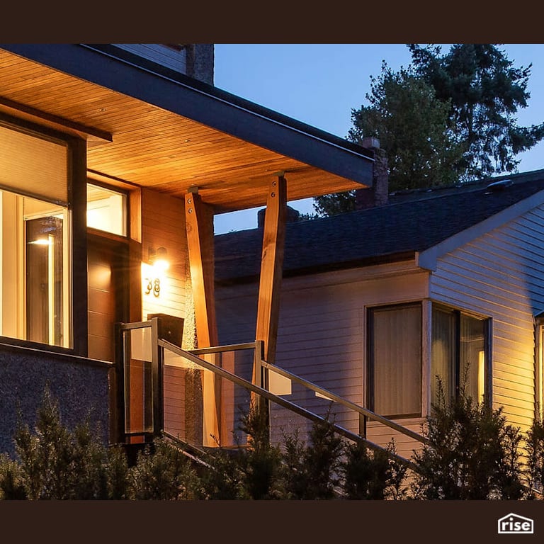 chopsticks with Passive House Door by Lanefab Design/Build