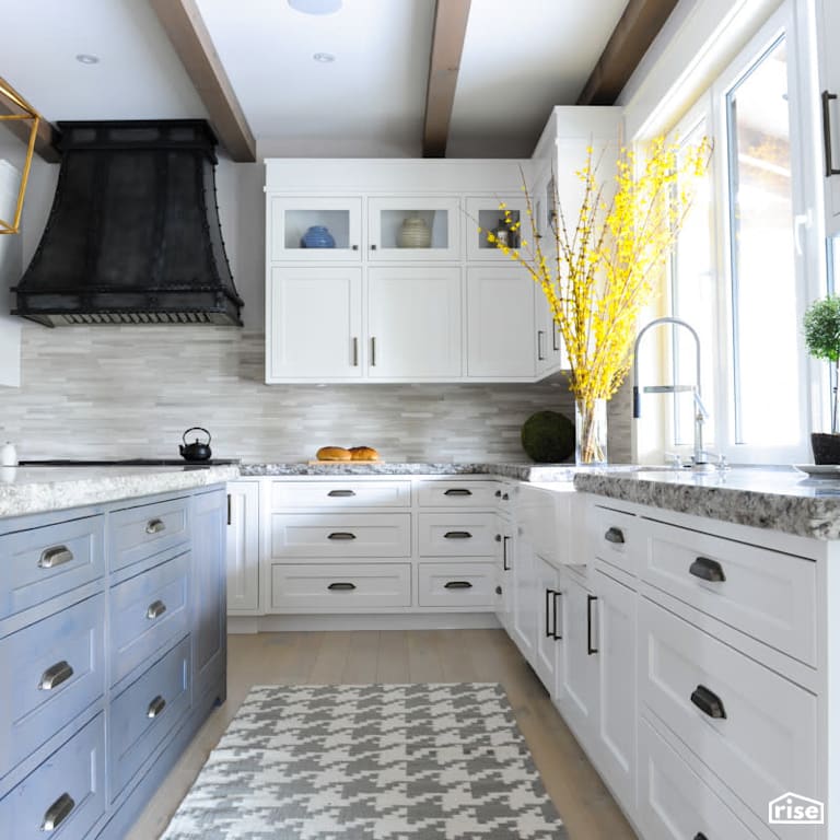 Walnut Grove - Kitchen with Wood Veneer Cabinet by PlaidFox