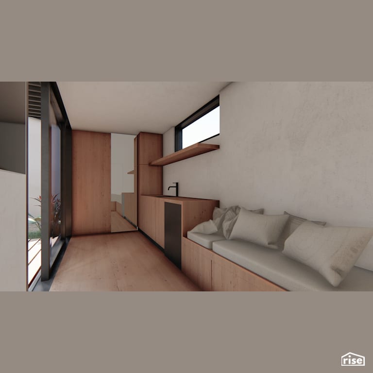 ADU - Living Room with Fixed Window by RAD LAB