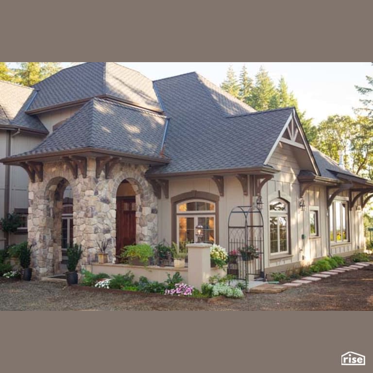Exterior with Solid Wood Door by Winsome Construction
