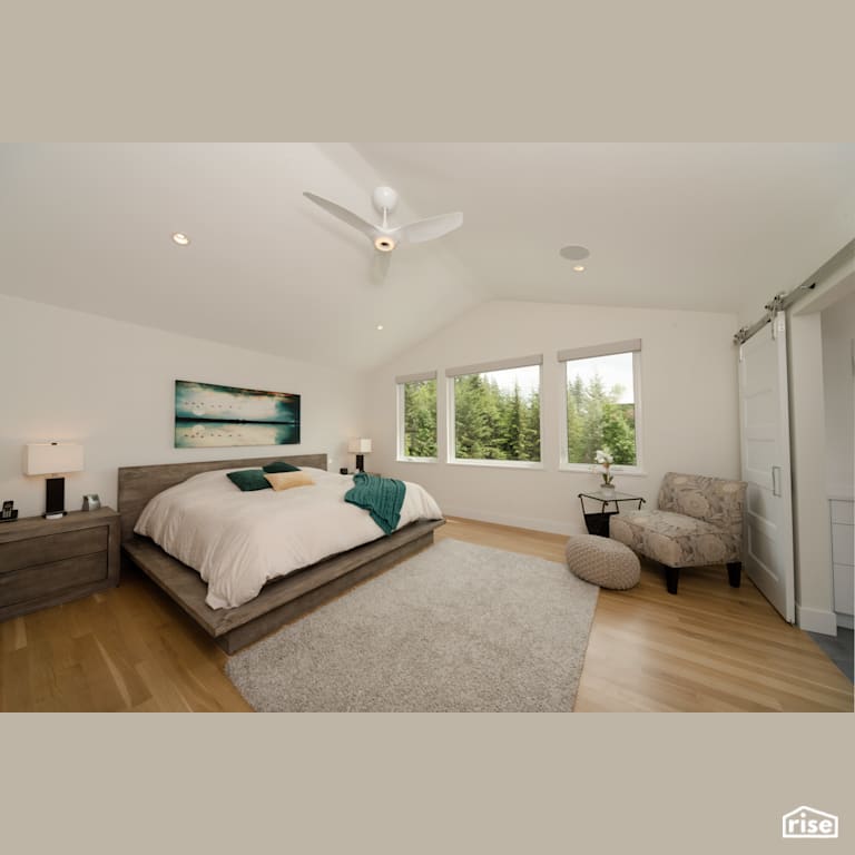 Master Bedroom with Integrated LED by My House Design/Build Team Ltd.
