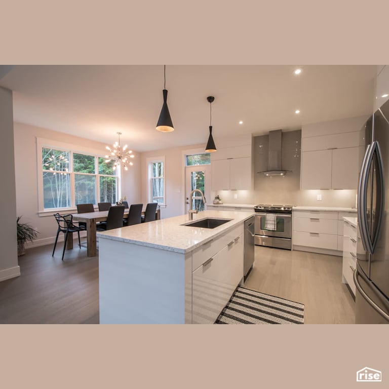 71 Arielle Lane - Kitchen with Energy Star Exterior Door by Homes by Highgate