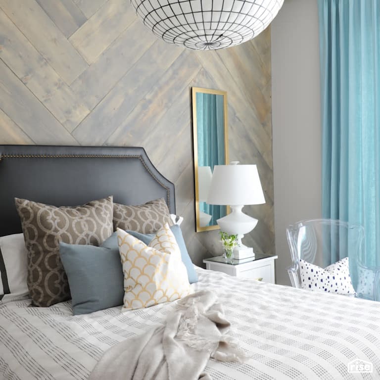Bedroom with Ceiling Light by PlaidFox
