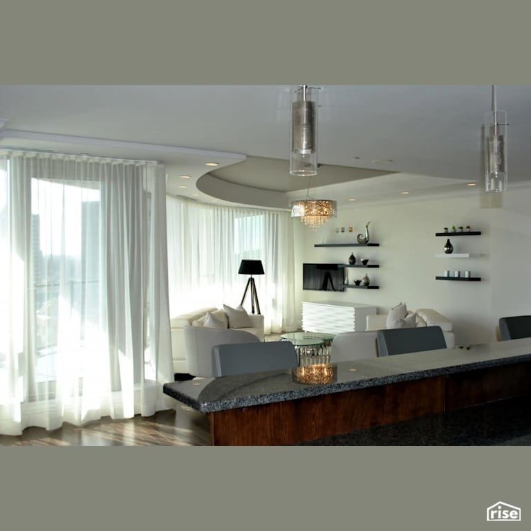 Calming Condo with Integrated LED by Amazing Space Interiors