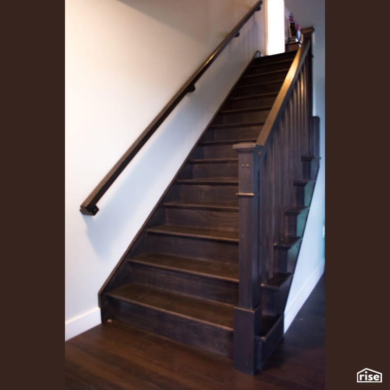 The Atlanta - Staircase with FSC Certified Hardwood by Justin Bowers Homes