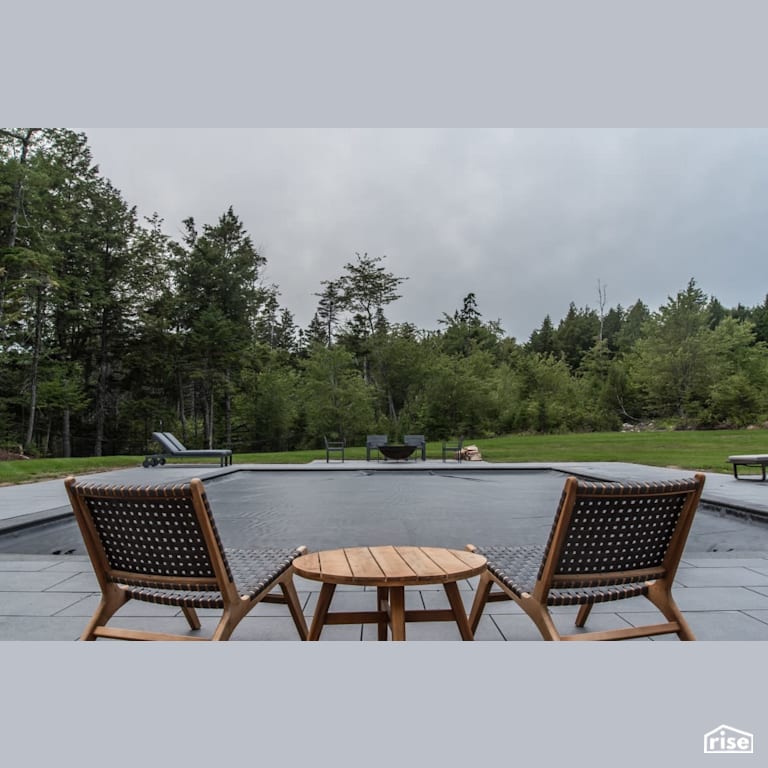 Heddas Way - Outdoor Pool with Patio Stone by Homes by Highgate