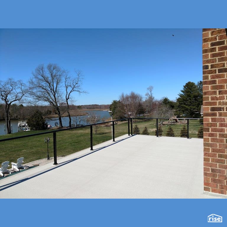 Rooftop Patio Ready for Relaxing with Vinyl Decking by Global Dec-k-ing Systems