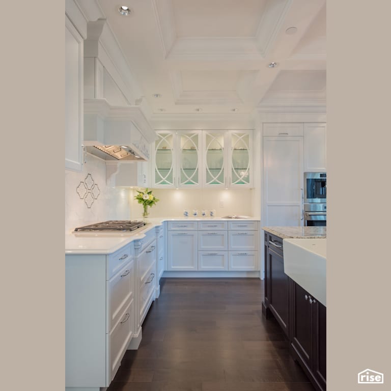 Kitchen with Integrated LED by My House Design/Build Team Ltd.