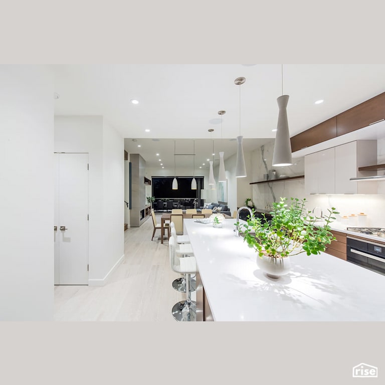 Kitchen with Integrated LED by Naikoon Contracting