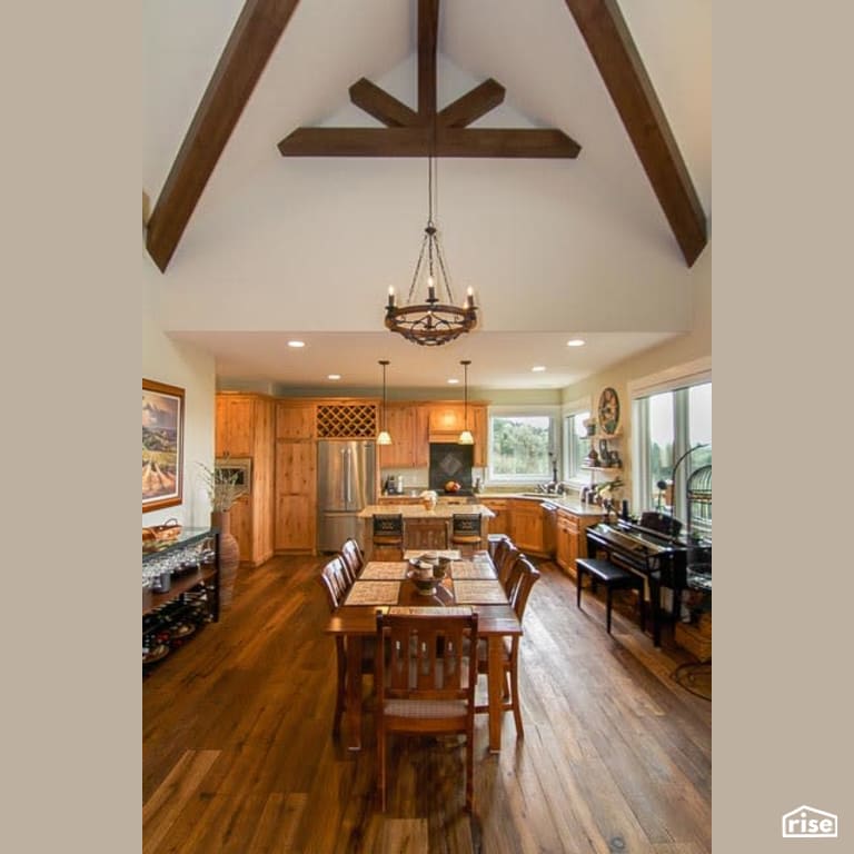 Kitchen with Integrated LED by Winsome Construction