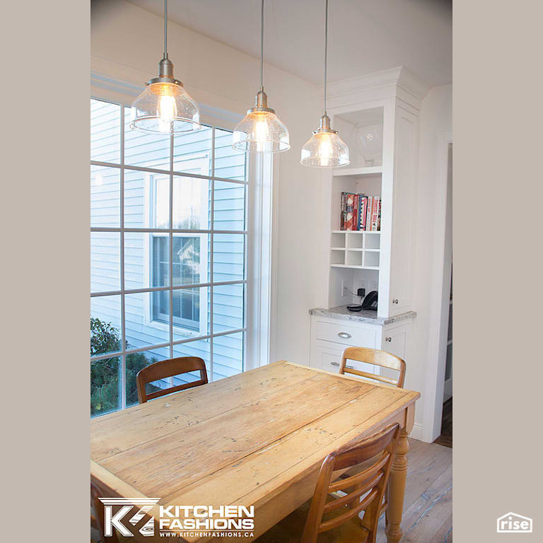 Bright Kitchen Renovation - Dining Room with LED Lighting by Home Fashions