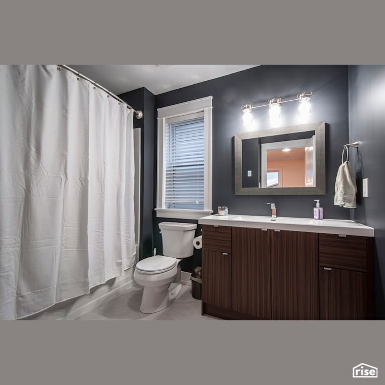 The Fleetview - Bathroom with Ceramic Tile Floors by Bowers Construction