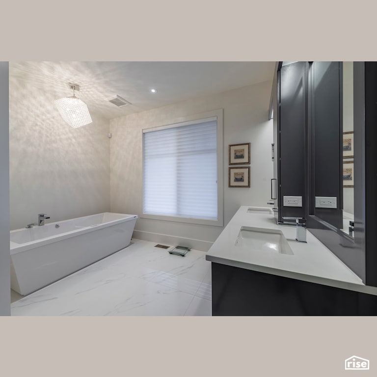 Timeless Escape - Bathroom with Low-Flow Bathroom Faucet by Homes by Highgate