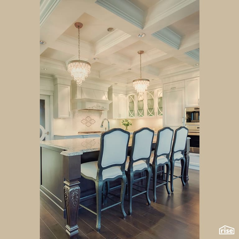 Kitchen with Integrated LED by My House Design/Build Team Ltd.