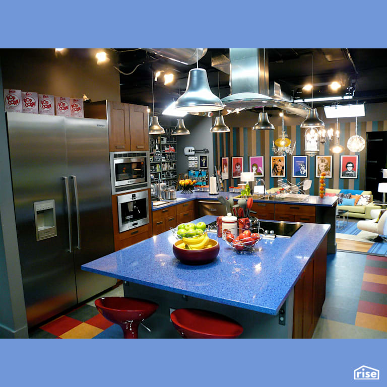 MTV Real World with Recycled Glass Countertop by IceStone