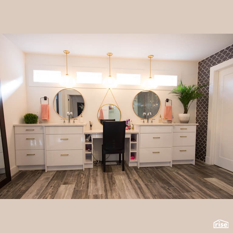 The Broadway - Bathroom with Ceramic Tile Floors by Bowers Construction