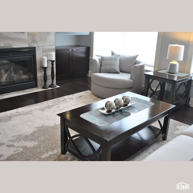 A Beauty in Bedford with Gas Fireplace by Amazing Space Interiors