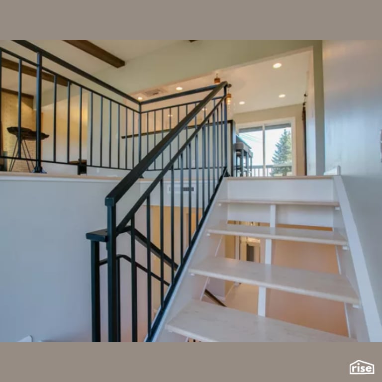 Staircase with Integrated LED by Constructive Builders