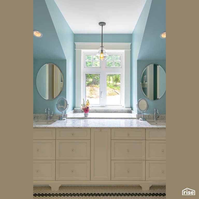 Kids Bathroom with Integrated LED by Ellenwood Homes
